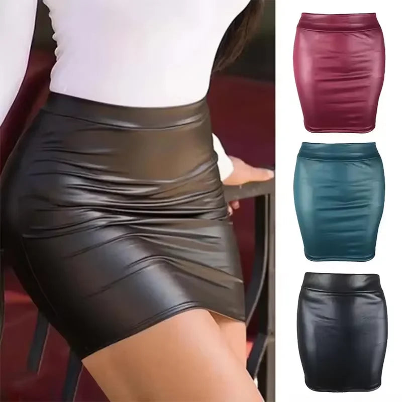 Minissaia de mulher de cintura subida e corte justo – estilo vintage