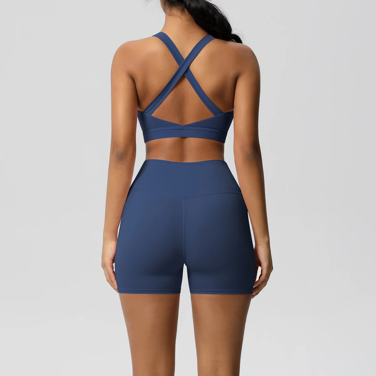 Conjunto desportivo de mulher de 2 peças para ioga e ginásio com bolsos